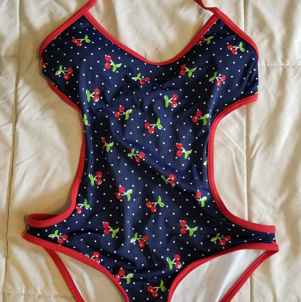 Polkadot Cherry Swimsuit